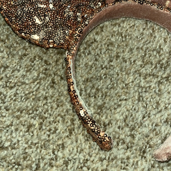 Disney Sequin Minnie Ear Headband Duo - Red & Rose Gold - Picture 3 of 4